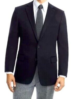 Brooks Brothers 100% Cashmere Black Suit Coat Blazer Men's Size L / XL